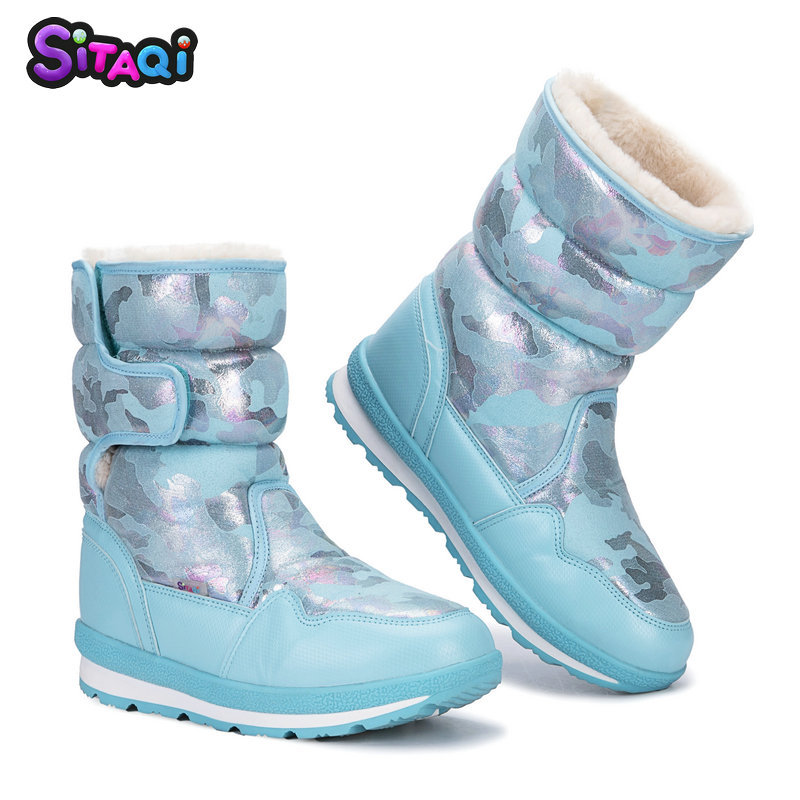 [Purchase] 2025 New Winter Sitaqi Travel Family Snow Boots Mid-Calf Kidsren's Warm Cotton Shoes
