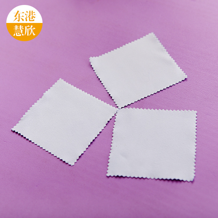 Silver cleaning cloth double layer 8*8 jewelry maintenance silver cleaning cloth polishing cloth double-sided velvet silver cleaning cloth factory wholesale