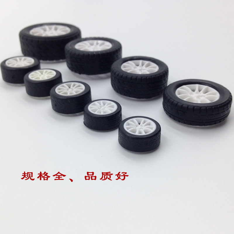 Toys Environmentally Friendly Plastic Wheels Plastic Tire TPR PVC Holster Wheels Rubber Wheels Sports Car Wheels