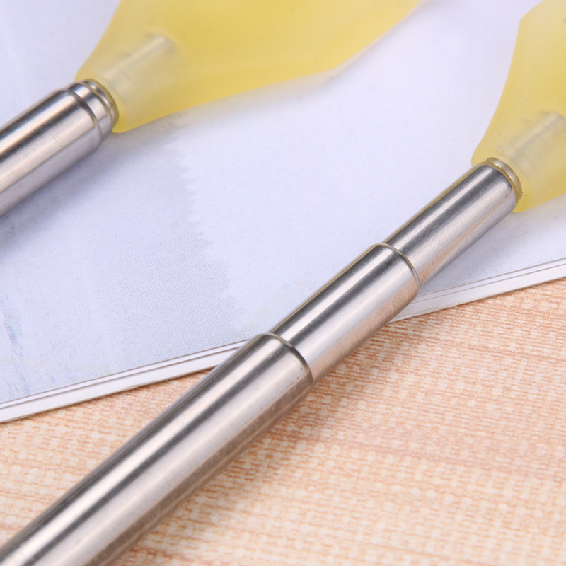 Four-Section Telescopic Tickler for Elderly, Stainless Steel Back Scratcher Massager