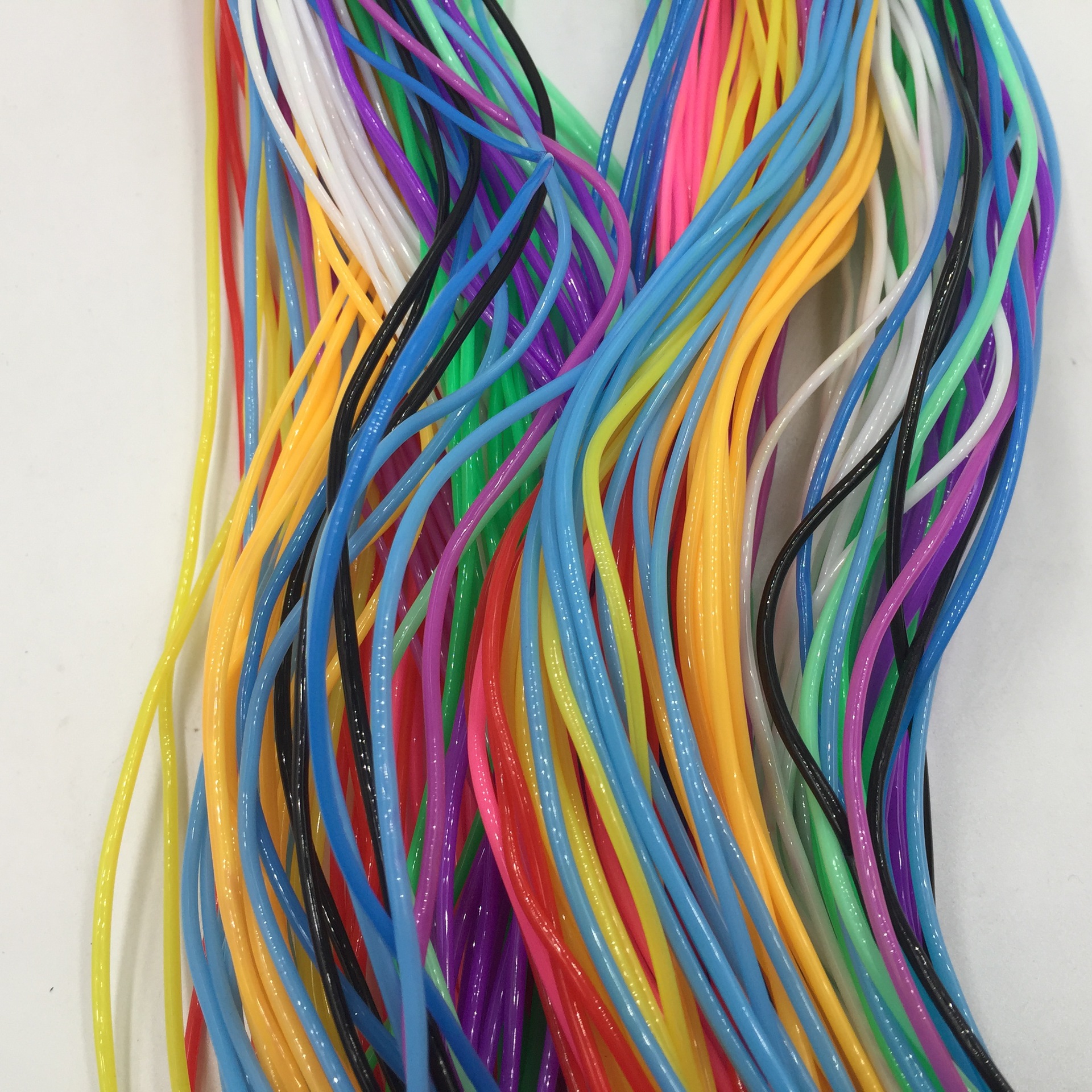 Zhendian treasure supply DIY environmental protection bright color PVC braided rope plastic hollow tube