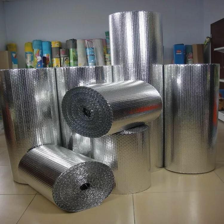 Aluminum foil bubble insulation film color steel roof insulation film greenhouse reflective film double-sided aluminum foil self-adhesive film