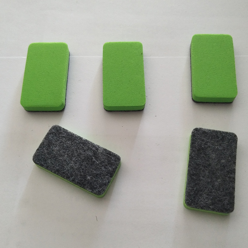 Оптовая продажа легкого в очистке мини-доски из EVA фетра с белой поверхностью, маленький квадратный стиратель для рисования, в достаточном количестве