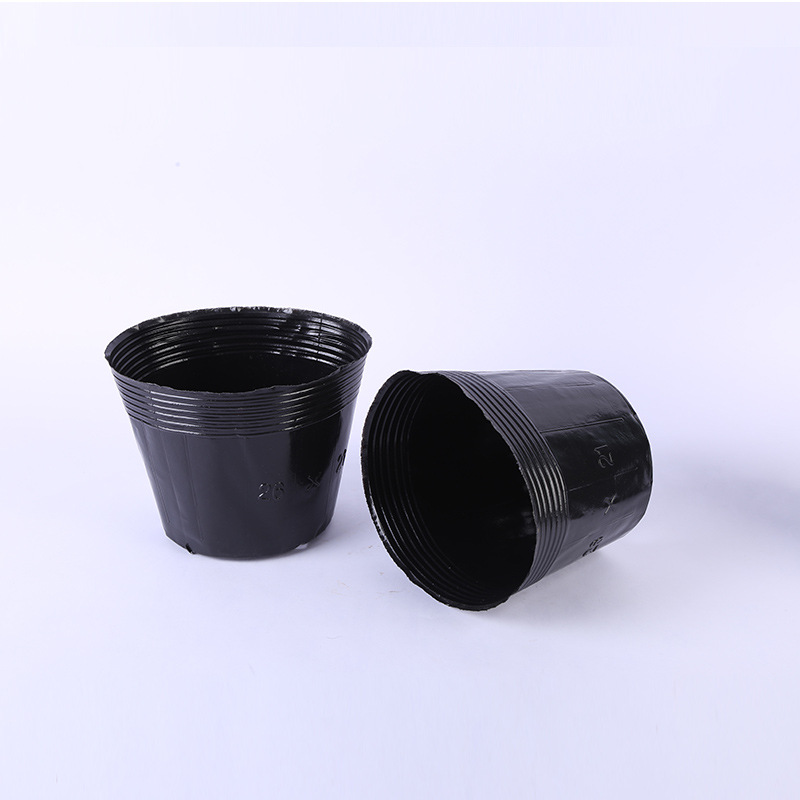 Plastic nutrition Cup family plant nutrition Cup wholesale black thick gardening flower nutrition bowl factory direct sales