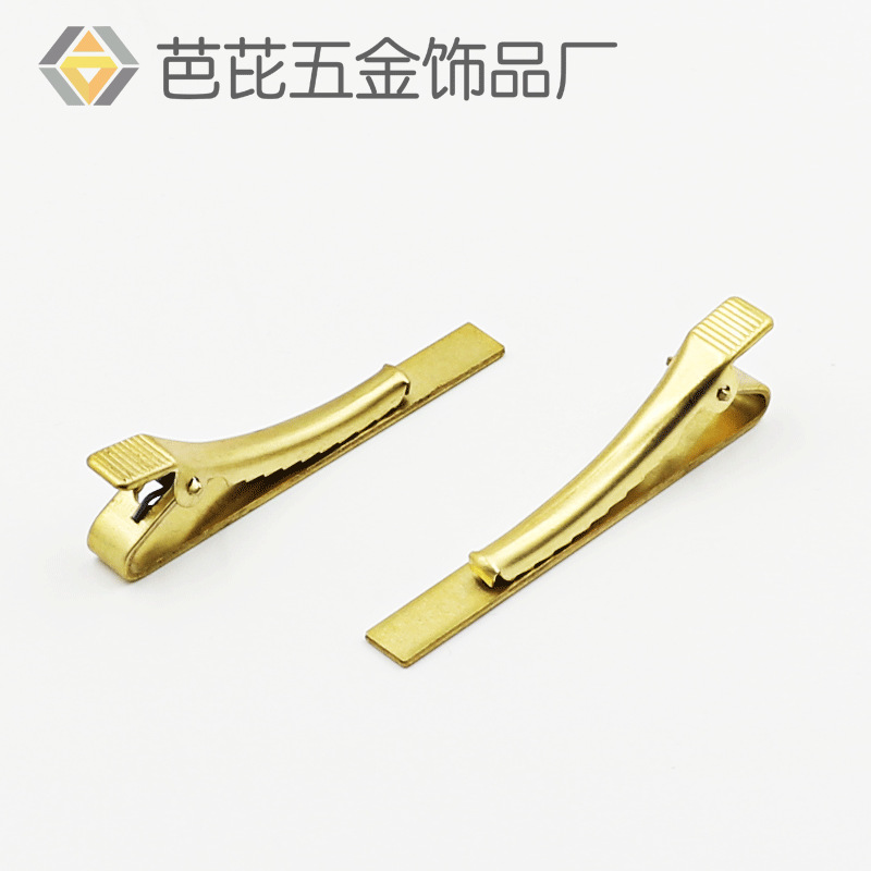 Оптовая крокодиловая зажим для галстука из меди, экологически чистый зажим для воротника, аксессуары для декора костюма