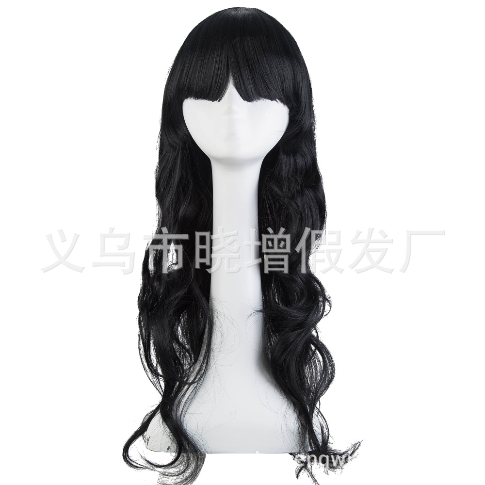 Wig manufacturers wholesale non-mainstream neat long curly hair fashion wig set Amazon AliExpress spot