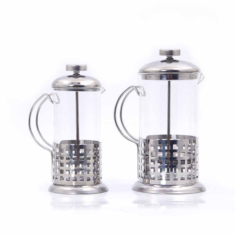 Cross-Border Amazon Stainless Steel Coffee Pot French Press Teapot Stainless Steel Tea Maker 350ml Wholesale
