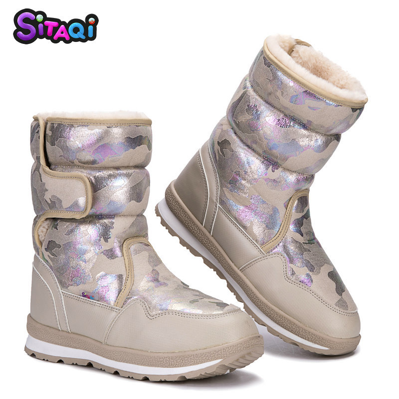 [Purchase] 2025 New Winter Sitaqi Travel Family Snow Boots Mid-Calf Kidsren's Warm Cotton Shoes