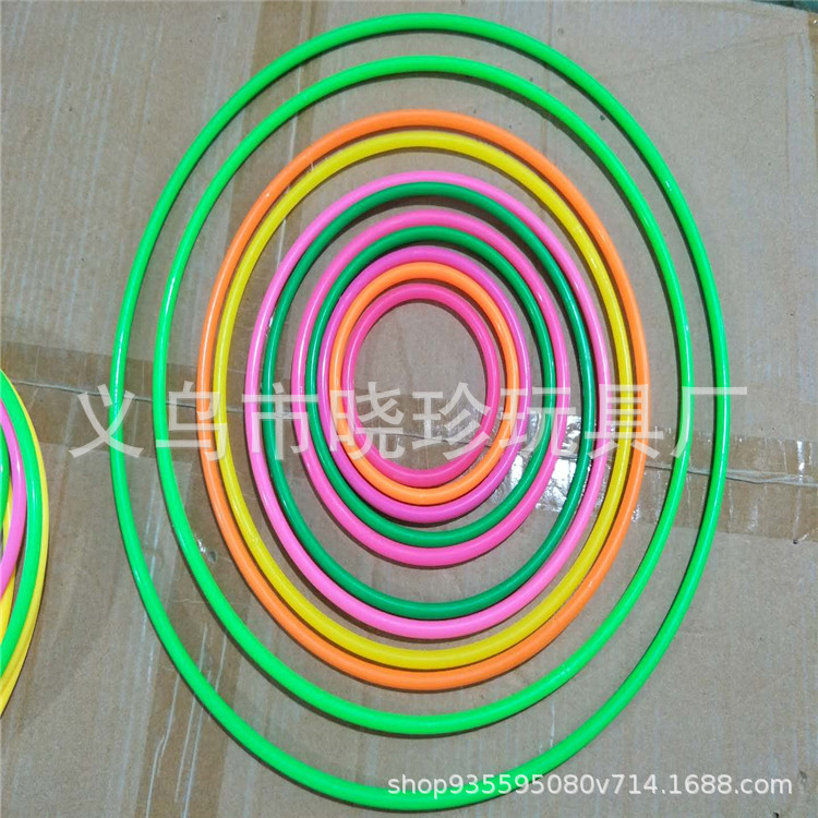 Night Market Stall Ring Toy Plastic Throwing Ring Game Bold and Thickened Solid Ring Hollow Ring Factory Direct Supply