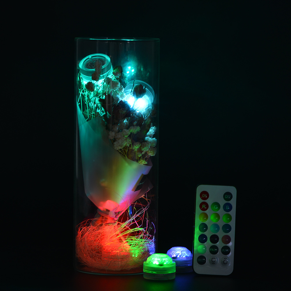 Factory price supply three lights remote control waterproof candle lamp fish tank lamp diving candle lamp waterproof candle lamp