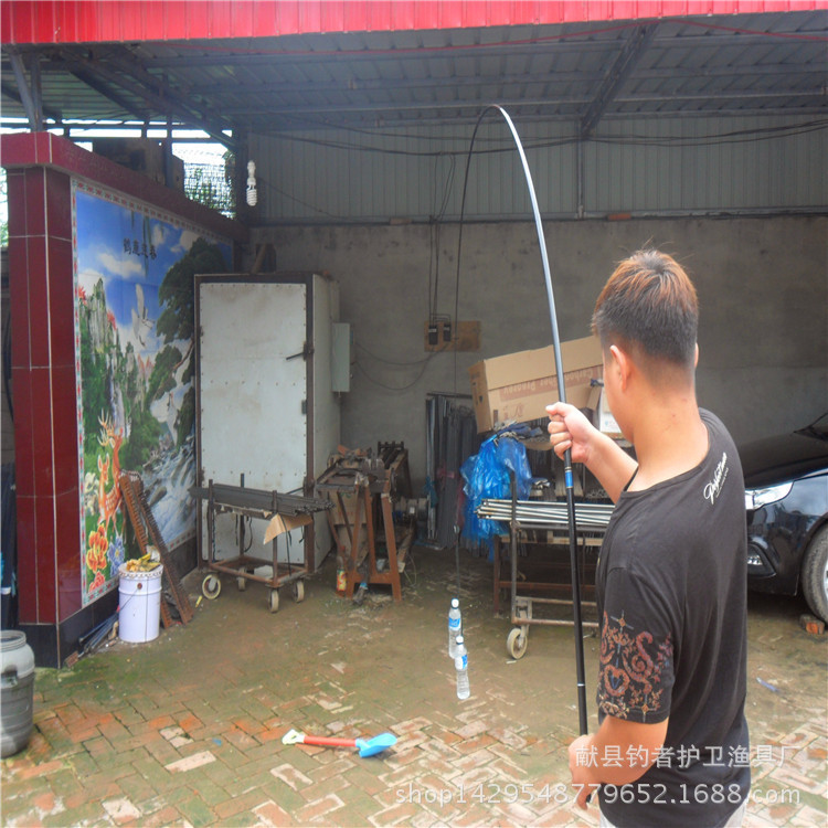 Manufacturers produce fishing rod new continuous glass fiber reinforced plastic fishing rod 3.6 meters 4.5 hand rod stream rod short section fishing rod