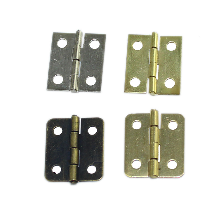 16 * 18MM pointed flat hinge antique wooden box gift box decorative hinge buckle packaging buckle connection red bronze