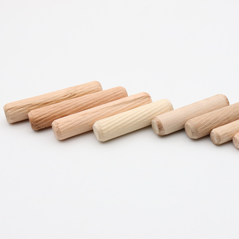 Factory Direct Sales M6M8M10M12 Round Cork Wood Tip Wood Nail Wood Tenon Furniture Connector Lotus Wood Eucalyptus Cork