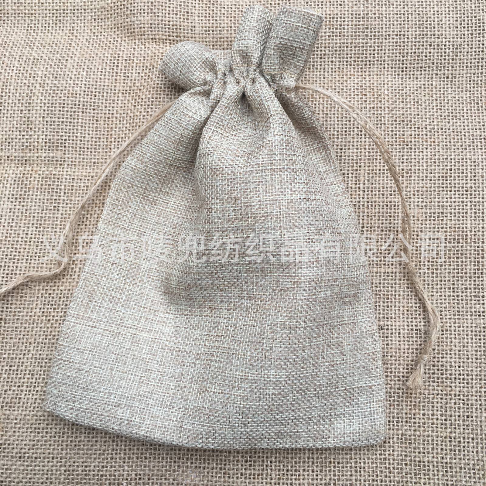 Hemp Rope Linen Bag Drawstring Imitation Sack Bundle Pocket Environmentally Friendly Bamboo Charcoal Aromatherapy Cotton Linen Jewelry Gift Rice Packaging