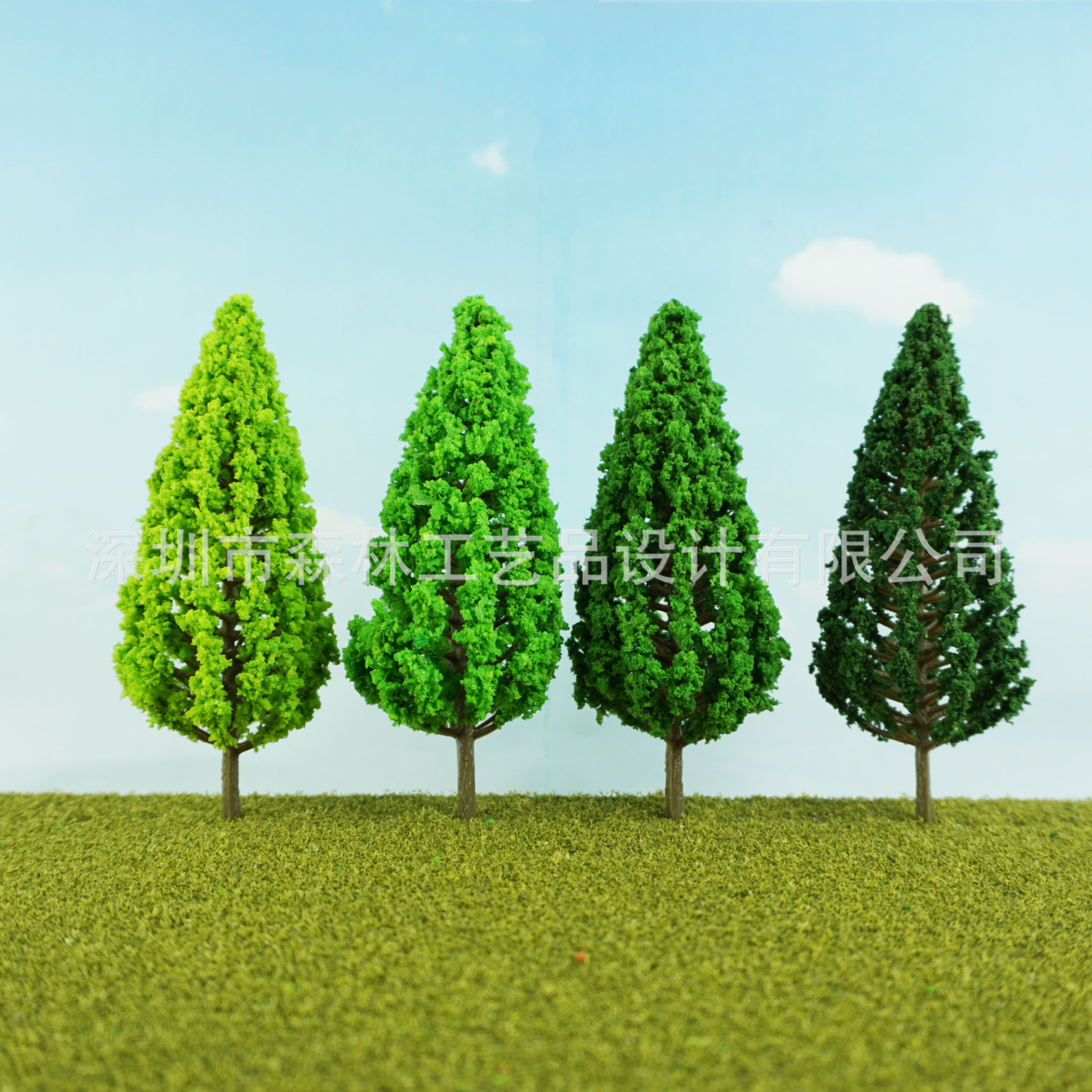 Sand table model tree moss micro landscape decoration background green fake tree, Pine SL-16059 fine hole tree powder