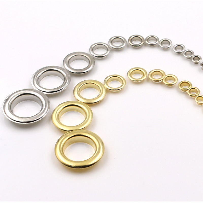 Stainless Steel Eyelet Buckle Belt Tag Handbag DIY Decoration Transformation Electroplating Process 4-12mm Air Eye Ring