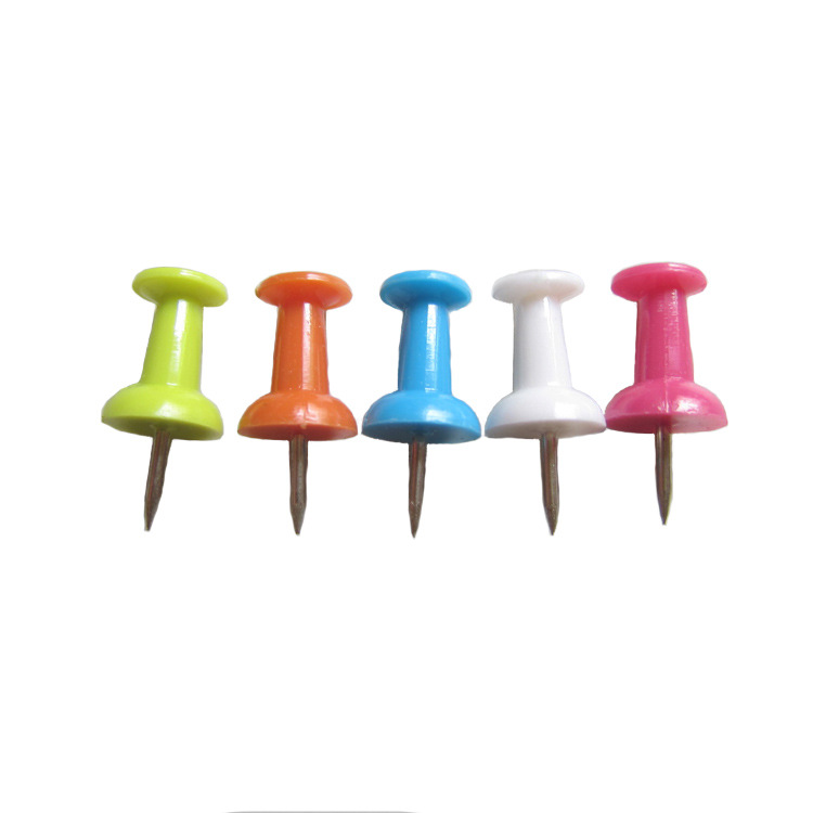 Short needle 8mm I-shaped nail creative color drawing nail Cork message board push nail new material big head nail in stock factory price