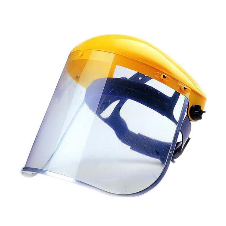 Pvc Visor Anti-Impact Mask Anti-Splash Head-Mounted Visor Anti-Chemical Acid and Alkali with Helmet Bracket Mask