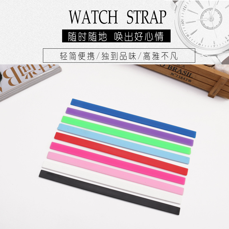 Factory wholesale silicone jewelry strip multi-color bracelet jewelry accessories dustproof and waterproof wrist strap 10x 3 10x2