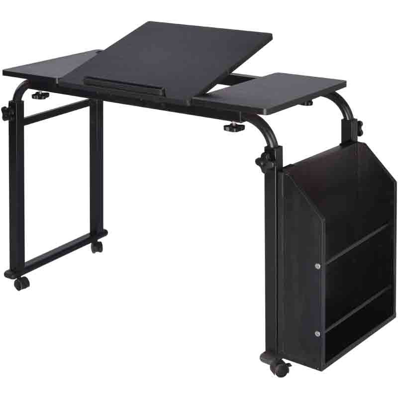 1 [Manufacturer] Cross-Bed Desktop Computer Table Tilted Mobile Care Home Laptop Table