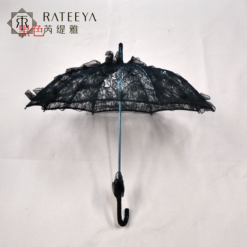 Rainbow-Colored Craft Bridal Wedding Umbrella Western-Style Wedding Lace Umbrella Children's Dance Prop Umbrella Wedding Dress Photo Studio Shooting