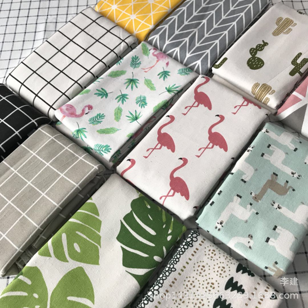Factory supply linen printed Nordic style tablecloth cushion apron storage bag can be made of PE film