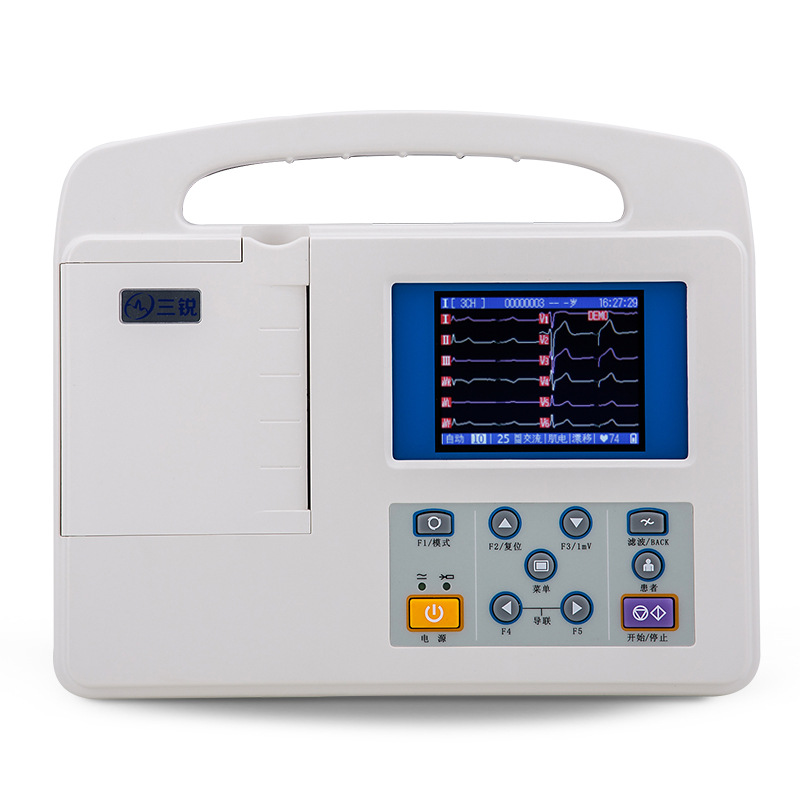 Electrocardiogram detector portable single 32-Channel 12-lead automatic analysis portable all-in-one machine