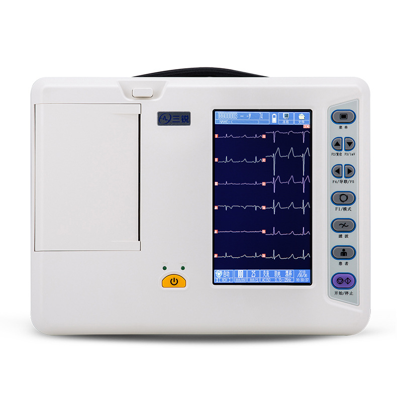 Electrocardiogram detector portable single 32-Channel 12-lead automatic analysis portable all-in-one machine
