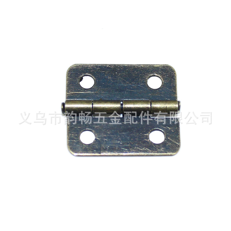 16 * 18MM pointed flat hinge antique wooden box gift box decorative hinge buckle packaging buckle connection red bronze