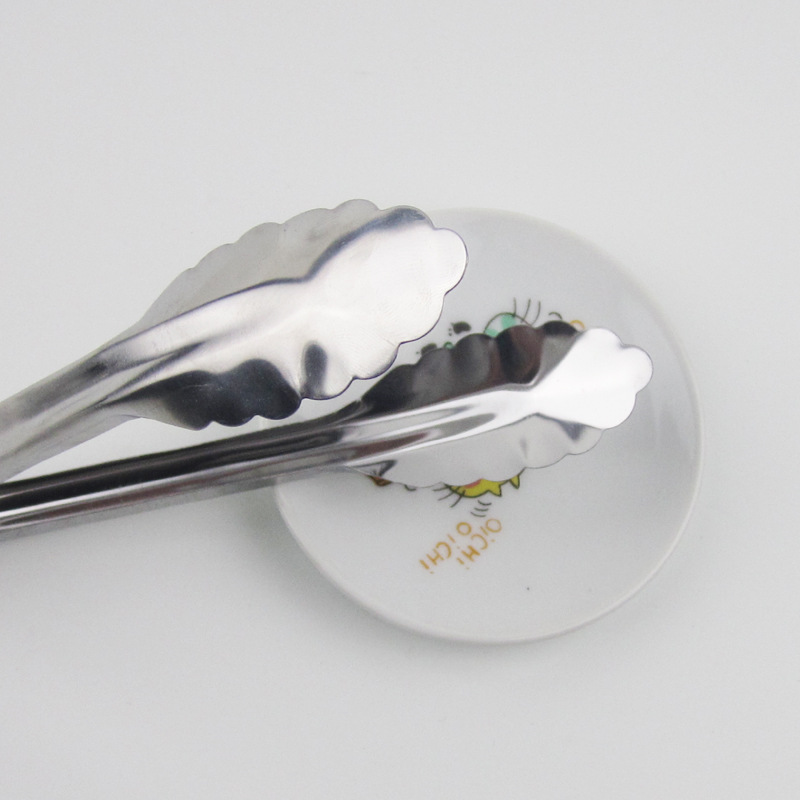 Stainless steel multi-size plum clip bread clip barbecue steak clip food clip tableware Tongs