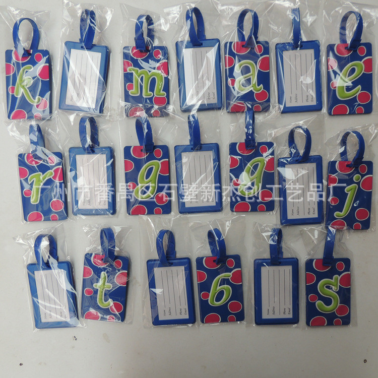 Supply of PVC Soft Rubber Luggage Tag, Boarding Pass, Luggage Sign, Cartoon Transparent Silicone Card Holder