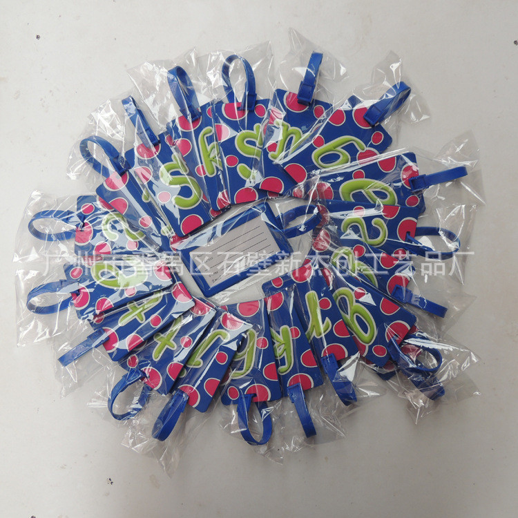 Supply of PVC Soft Rubber Luggage Tag, Boarding Pass, Luggage Sign, Cartoon Transparent Silicone Card Holder