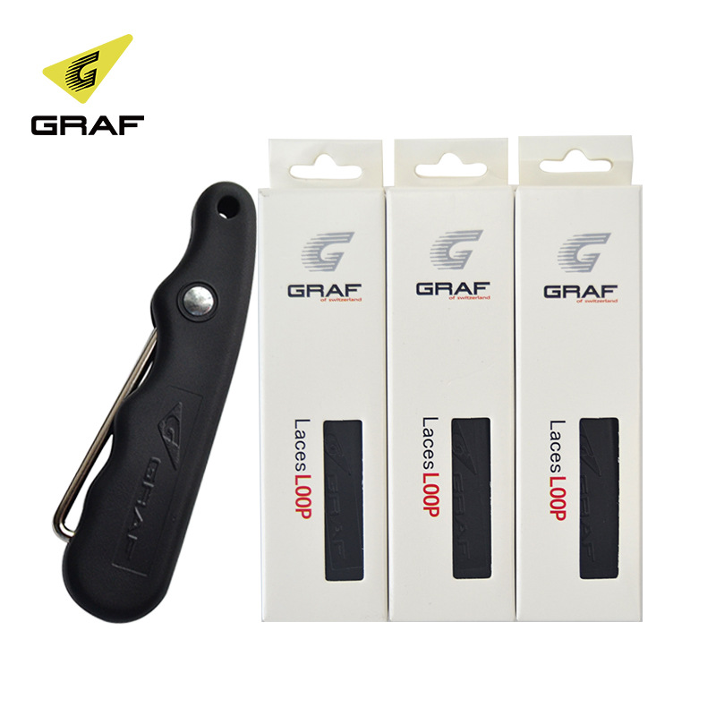 Swiss GRAF tightener ice hockey shoes tightener folding belt hook tightening shoelaces with ice skate tightener accessories