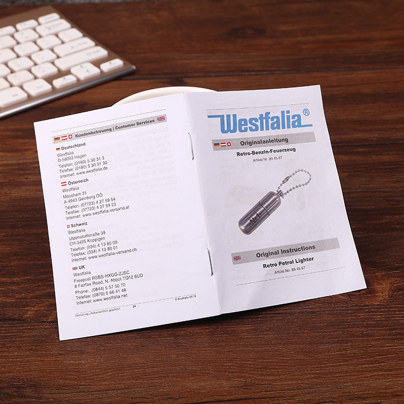 Manufacturers make printing product instructions writing paper enterprise brochure instruction certificate printing