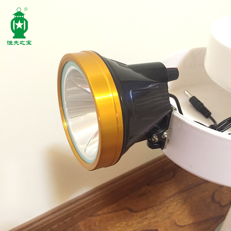 Fisherman's Treasure usb fishing lamp holder external charging treasure blue light lamp holder dimming lamp outdoor night fishing lamp yellow white light