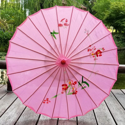 Factory Ancient Style Oil Paper Umbrella Jiangnan Performance Umbrella Chinese Style Dance Props Ceiling Decorative Umbrella Ancient Costume Walking Umbrella