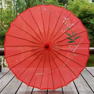 Factory Ancient Style Oil Paper Umbrella Jiangnan Performance Umbrella Chinese Style Dance Props Ceiling Decorative Umbrella Ancient Costume Walking Umbrella