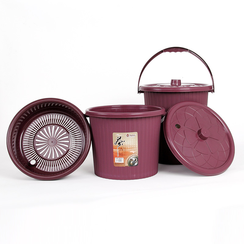Tea Bucket Waste Bucket Household Chinese Tea Trash Can Tea Tray Gift Large Capacity Drainage Tea Bucket Tea Residue Bucket