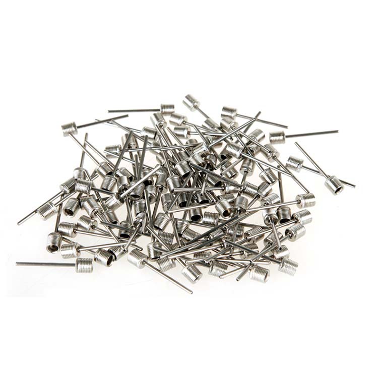 Factory wholesale air needle portable pump ball needle basketball football volleyball balloon stainless steel American filling needle