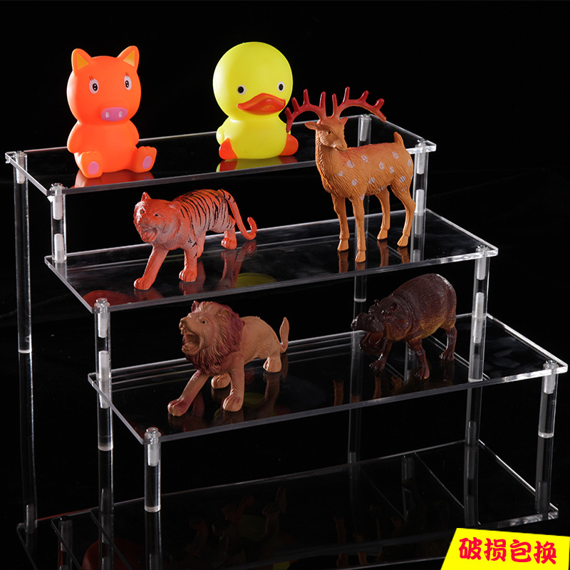 Acrylic Bubble Mate Display Rack Transparent Ladder Blind Box Storage Doll Toy Hand-made Storage Rack Display Rack