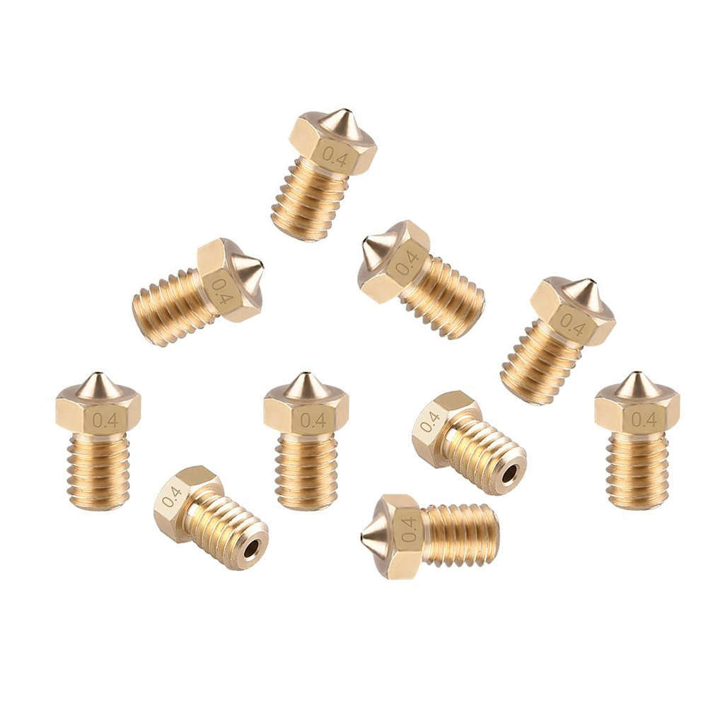 3D printer accessories all metal brass E3D extrusion copper nozzle 0.3/0.4 mm1.75mk8 promotion special offer
