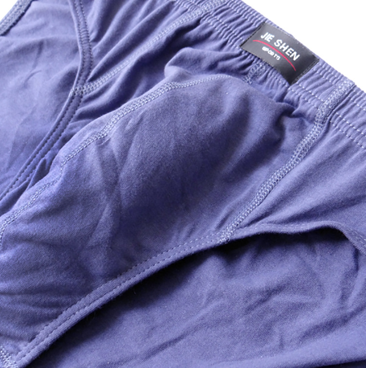 Factory wholesale middle-aged cotton underwear men's underwear breathable briefs large size fat guy waist underwear head