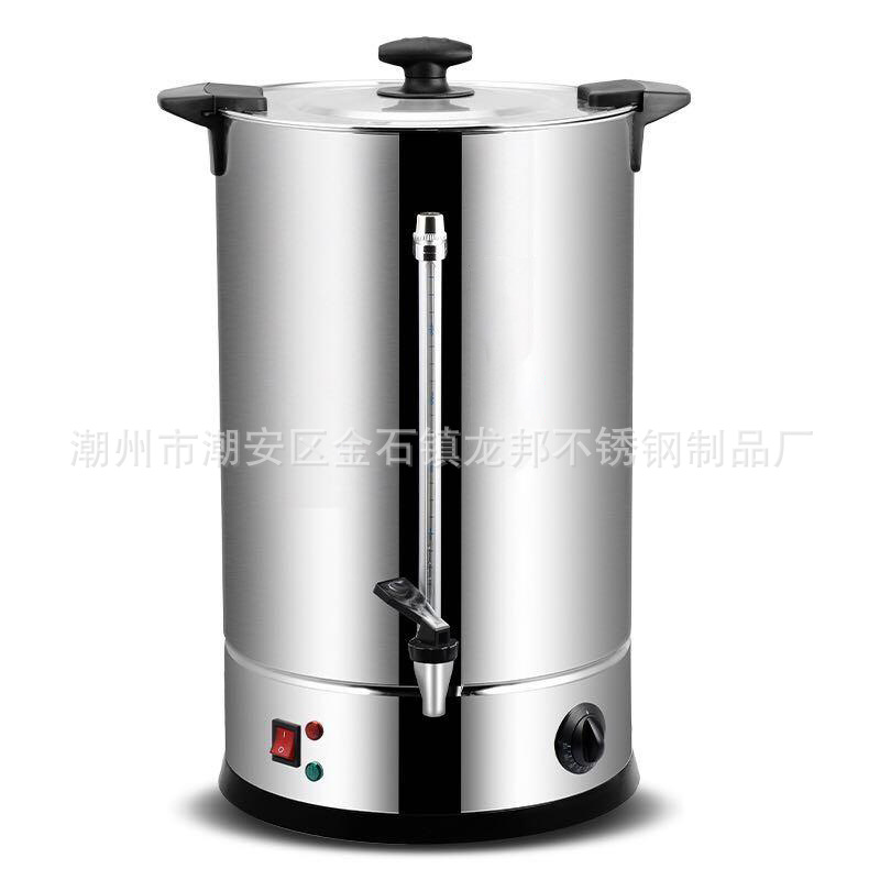 Factory wholesale 304 stainless steel double-layer electric heating boiling bucket commercial drinking bucket thickened insulation milk tea bucket