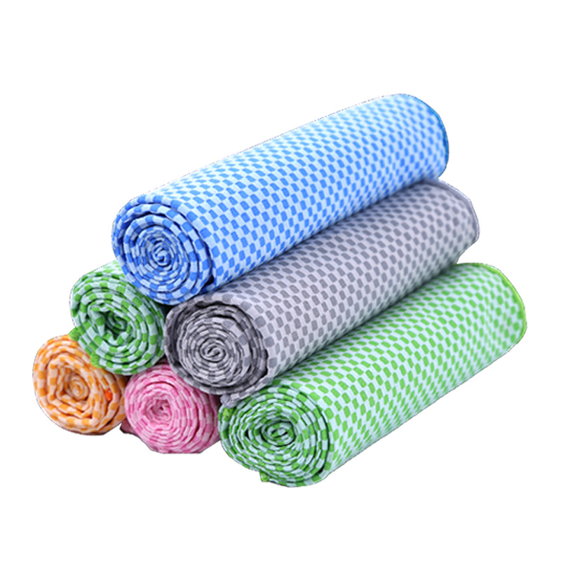 Bamboo charcoal fiber cold feeling sports towel antibacterial deodorizing fitness sweat absorbing quick drying ice towel ice towel cooling ice towel