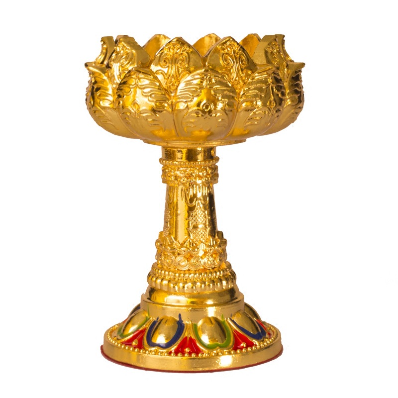 Lotus Butter Lamp Long-light Candlestick Household Ornaments High-foot Seven-star Lamp Holder