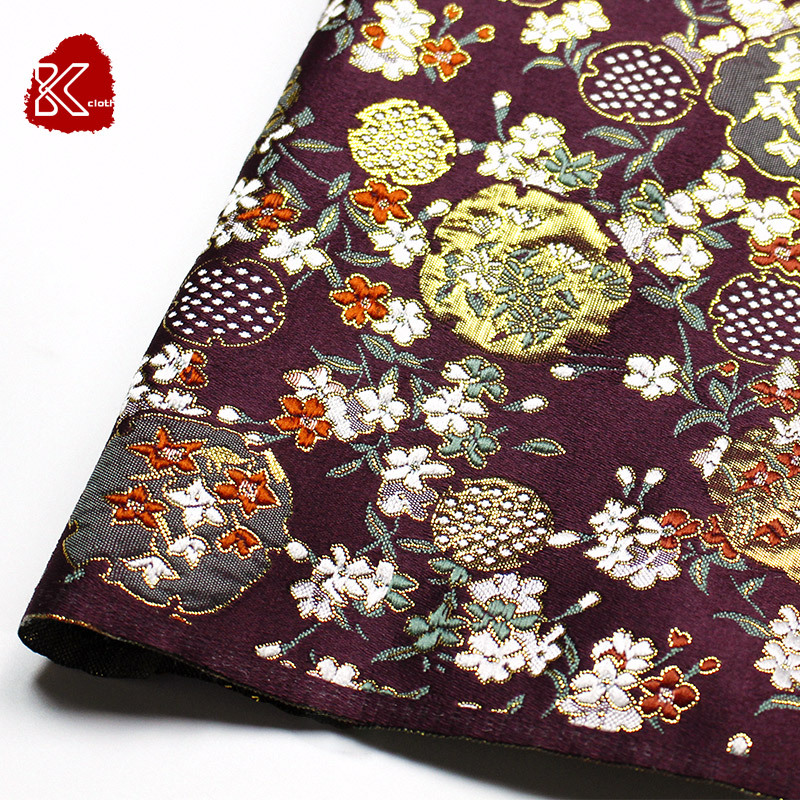 Factory direct supply yunjin West array brocade fabric ethnic Japanese retro table flag kimono packaging fabric wholesale