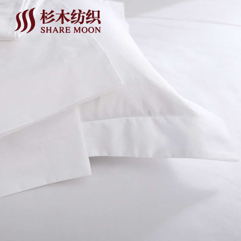 Pure White Satin Hotel Pillowcase Hotel Hotel Pillowcase Pillowcase Hotel Cloth Factory Bedding Supply Wholesale