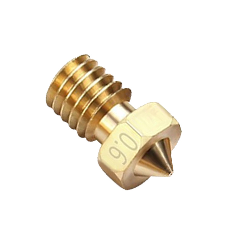 3D printer accessories all metal brass E3D extrusion copper nozzle 0.3/0.4 mm1.75mk8 promotion special offer