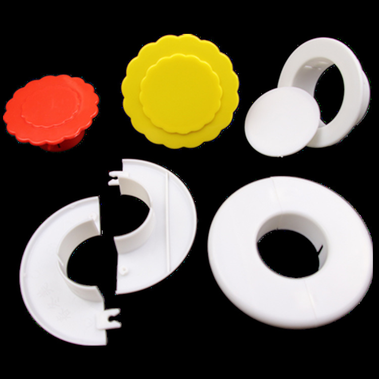 Pure new PP material air conditioning hole decorative cover reserved PVC pipe sleeve air conditioning eye hole pipe plug split retaining wall ring buckle