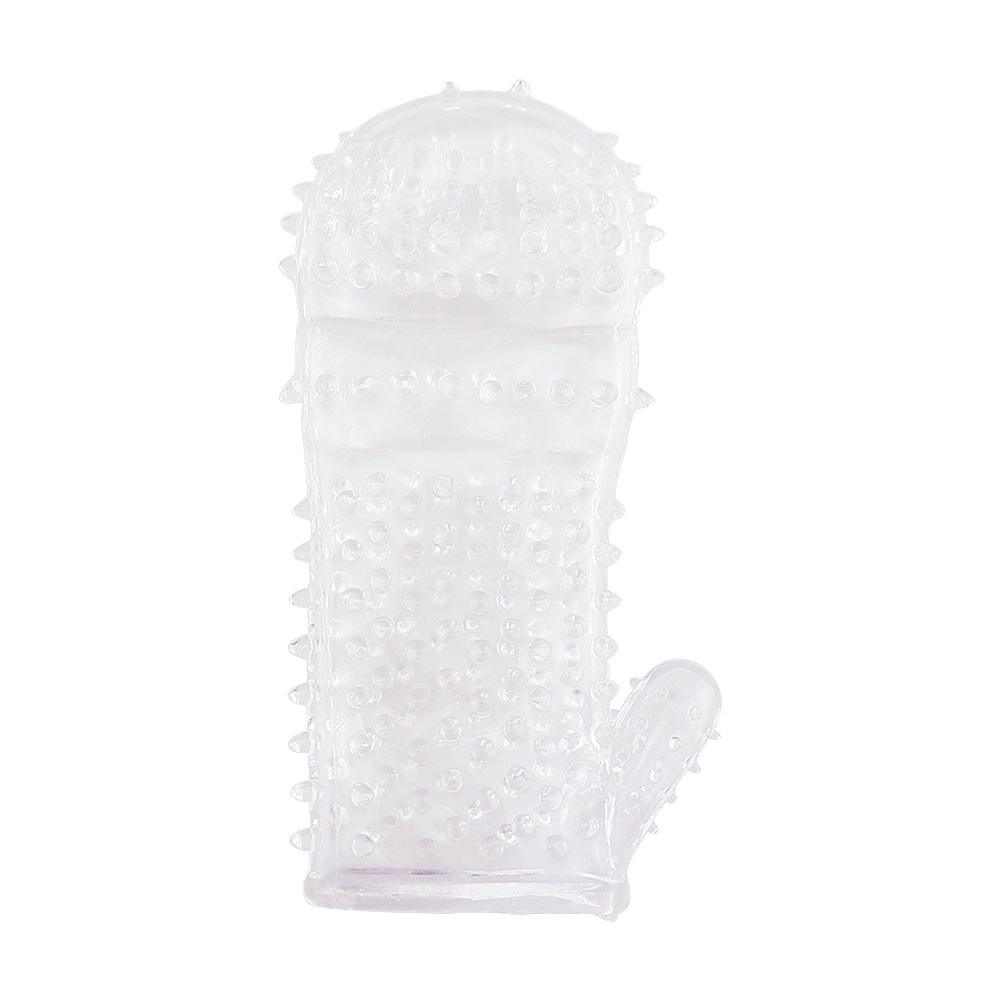 Massage Sleeve Particle Stimulation Wolf Tooth Shape Men's G-Spot Crystal Thorn Sleeve Delayed Thickening Adult Products